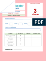 3°? Examen Trimestral 2 Ciclo Escolar-2023-2024