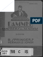 Springer, de Jongh - Dammen Damstudies en Analyses-3 (1921)