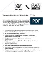 Ramsey TT1 - Tattle-Tale Telephone Recorder