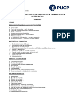 Evaluación y Adm. de Proyectos - 2021-3