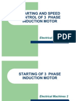 Starting and Speed Control of 3 Phase IM
