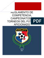 Reglamento de Futbol Aficionado 2021