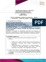 Guía de Actividades y Rúbrica de Evaluación - Unidad 1 - Escenario 2 - Cuadro de Análisis - Resumen