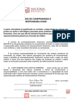 Termo de Compromisso e Resposabilidade (Luan Robson Dos Santos Ferreira)