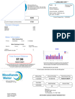 Proof of Address Water Bill Woodlands