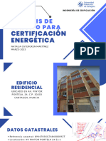 Análisis de Edificio para Certificación Energética