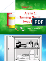 MAPEH 6 PPT Q3 - HEALTH - Tamang Gamit, Iwas Sakit