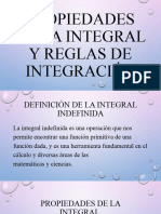 Propiedades de La Integral y Reglas de Integración