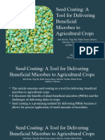 Seed Coating A Tool For Delivering Beneficial Microbes To Agricultural Crops