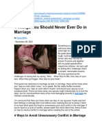 Four Things You Should Never Ever Do in Marriage 112921