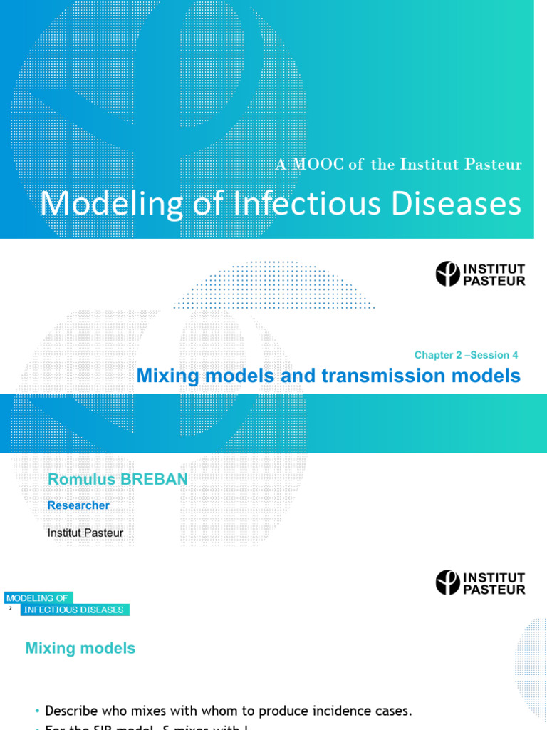 24 Slideshow MOOC MID Mixing Models and Transmission Models Download
