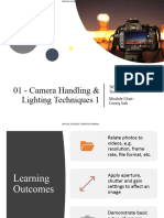 01 - Camera Handling & Lighting Techniques 1: T651 Photographic Techniques Module Chair: Conny Soh