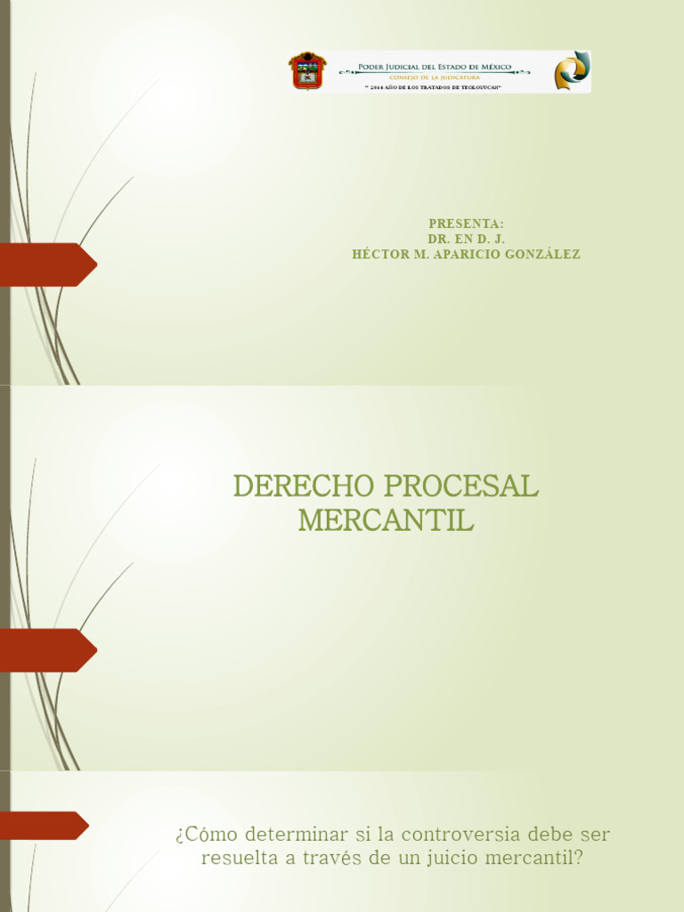 Derecho Procesal Mercantil | PDF | Ley procesal | Justicia