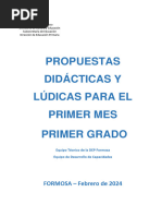 Propuesta para Primer Grado 2024
