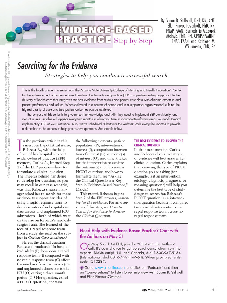 Clase2 - 2010 - Stillwell - Searching For The Evidence | PDF | Pub Med ...