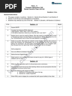 CBSE Class 10 Computer Application Sample Question Paper 2019-20