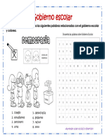 Actividad Gobierno Escolar Sopa de Letras