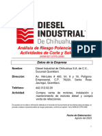 Analisis de Riesgos Potenciales Corte y Soldadura Diesel Ind Chih Suc Queretaro2023