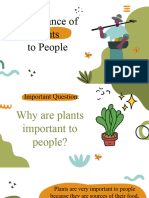 Lesson 19 - Importance of Plants To People