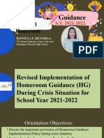 Homeroom Guidance Orientation - October 28, 2021 - Final