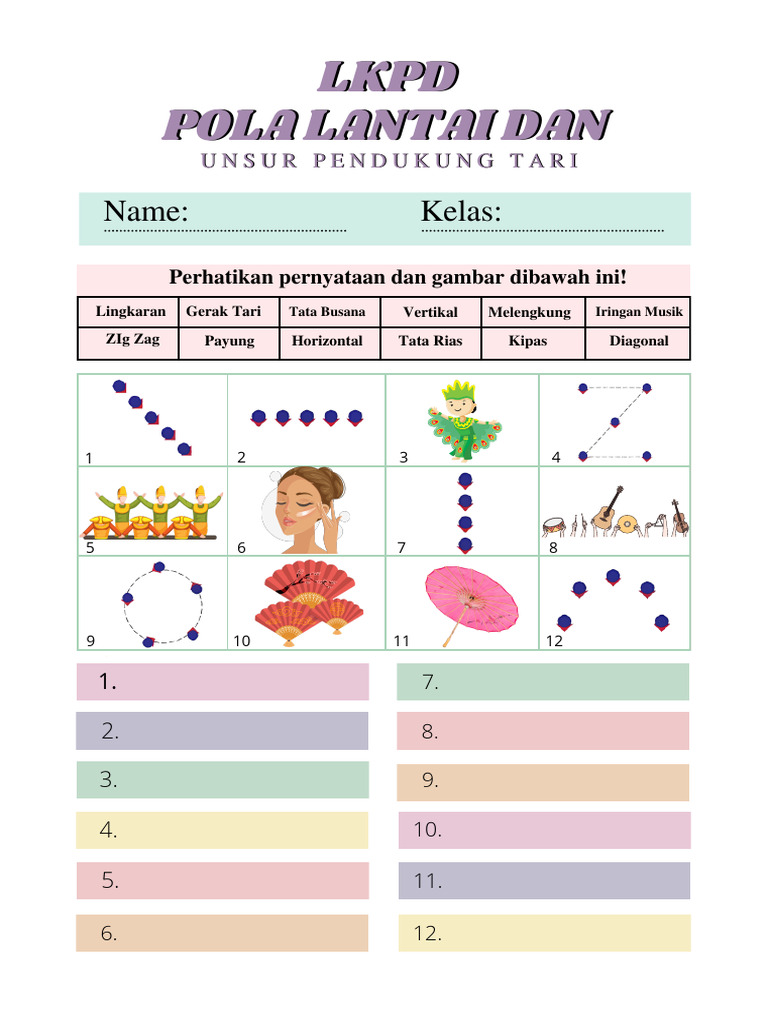 LKPD Seni Tari | PDF