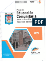 Plan Eduacion Comunitaria Gestion Reactiva Del Riesgo