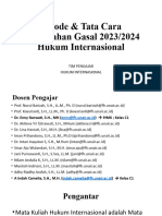 Metode Tata Cara Perkuliahan Hukum Internasional-2