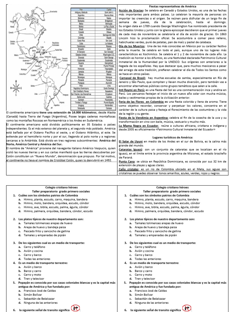 Geografía y fiestas de América | PDF | Américas | Zona tropical