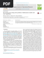 2016 Bin Packing and Cutting Stock Problems Mathematical Models and