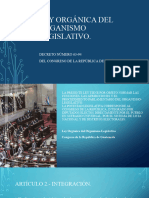 Ley Orgánica Del Organismo Legislativo