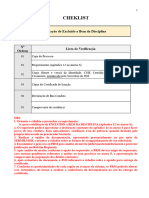 Checklist 05 - Reabilitação de Excluído A Bem Da Disciplina