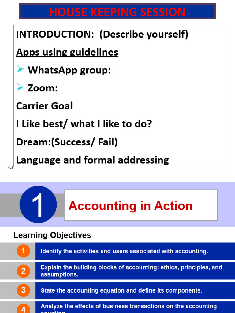 1st Day of Introduction To Accounting | PDF