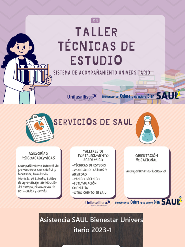 Taller Técnicas de Estudio 2023 | PDF | Crecimiento personal y profesional