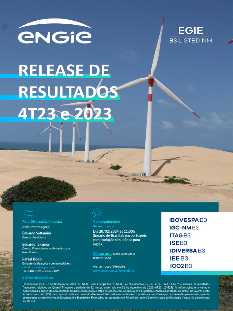 Press Release Engie Brasil EGIE3 4T23 | PDF