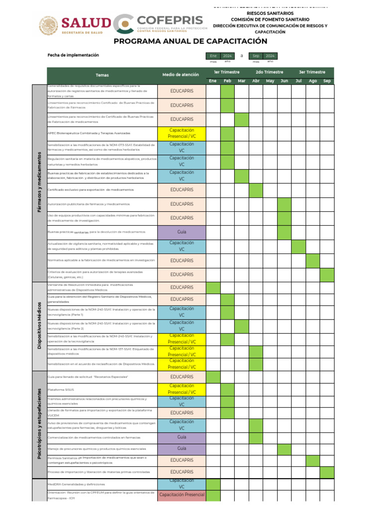 CALENDARIO PAC 2024 final socializado actual PDF Suplementos