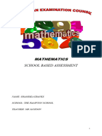 Mathematics Sba