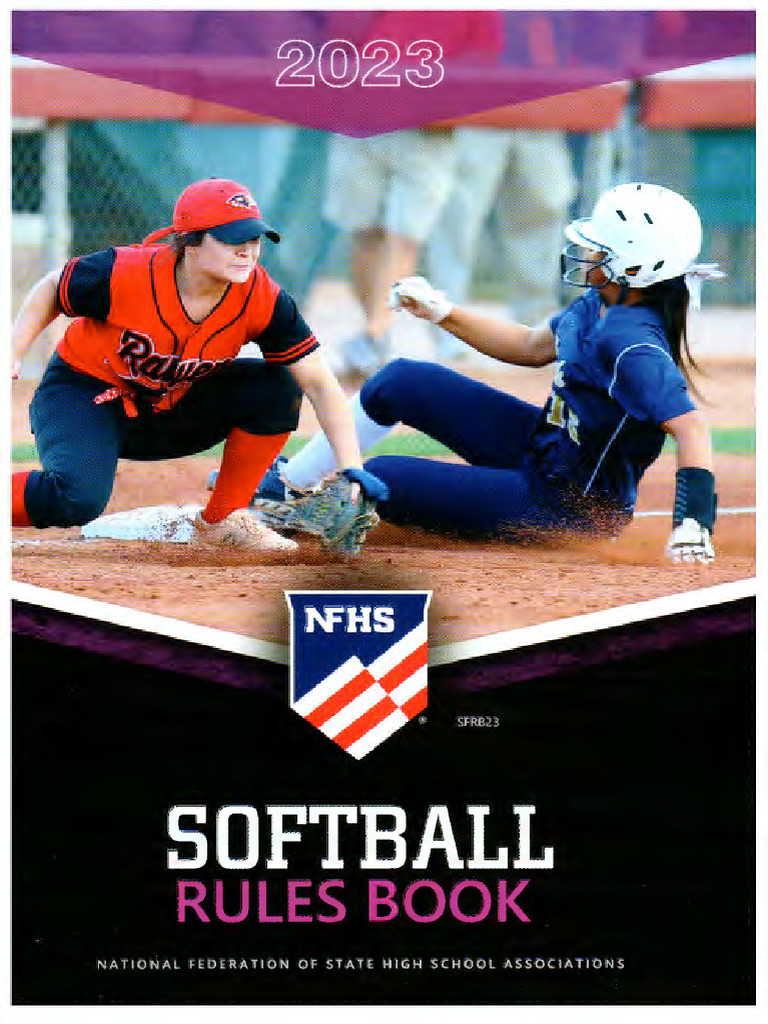 2023 NFHS Softball RB PDF Baseball Field Softball