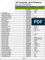 Guía de Celulares: 2018 (Pública) : Titular Número Usuario