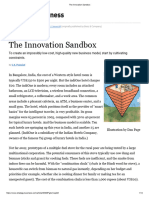 The Innovation Sandbox