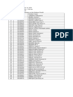 MMW Final Exam Schedule