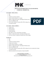 Lista de Documentos Atualizado