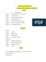 Half Yearly Exam Syllabus - XII - 2023-24