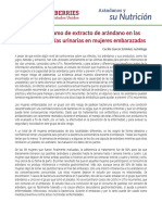 Efecto Del Consumo Extracto Arandano en Las Infecciones