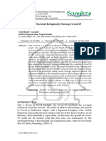 Distinction of Societal Religiosity During Covid-19 Pandemic