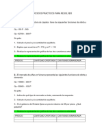 Ejercicios Practicos de Oferta y Demanda para Resolver