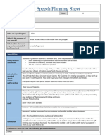 5 Speech Structure Sheet - Scaffold