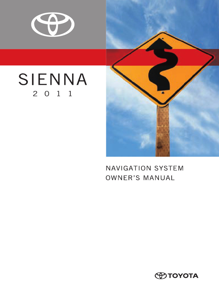 2012 Toyota Sienna Owners Manual - Original User Guide & Reference Book