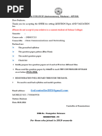 19B6CC13 - Model Question 2024