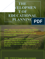 The Development of Educational Planning