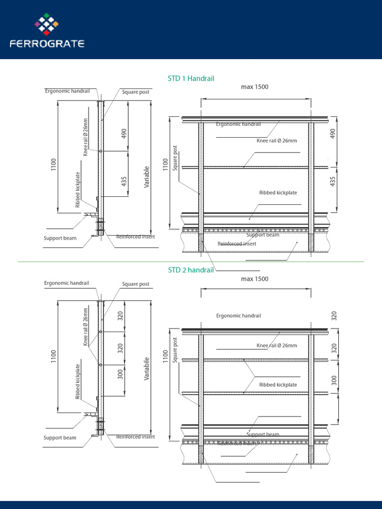 Handrail Grating Load Tables 02 PDF Structural Engineering